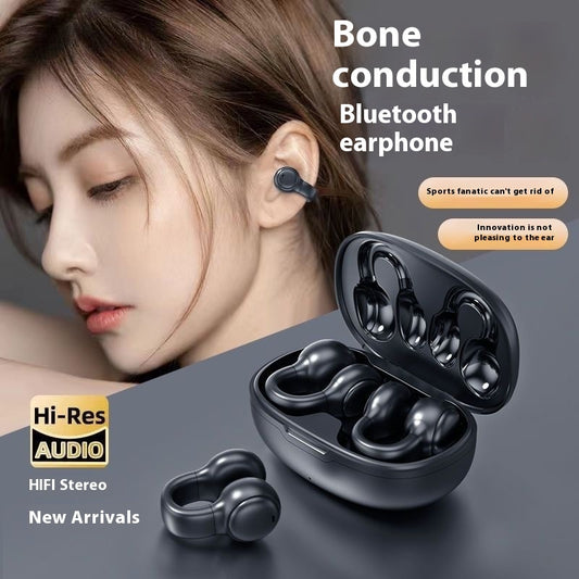 Wireless Ear-clip Bone Conduction Noise Reduction Non In-ear