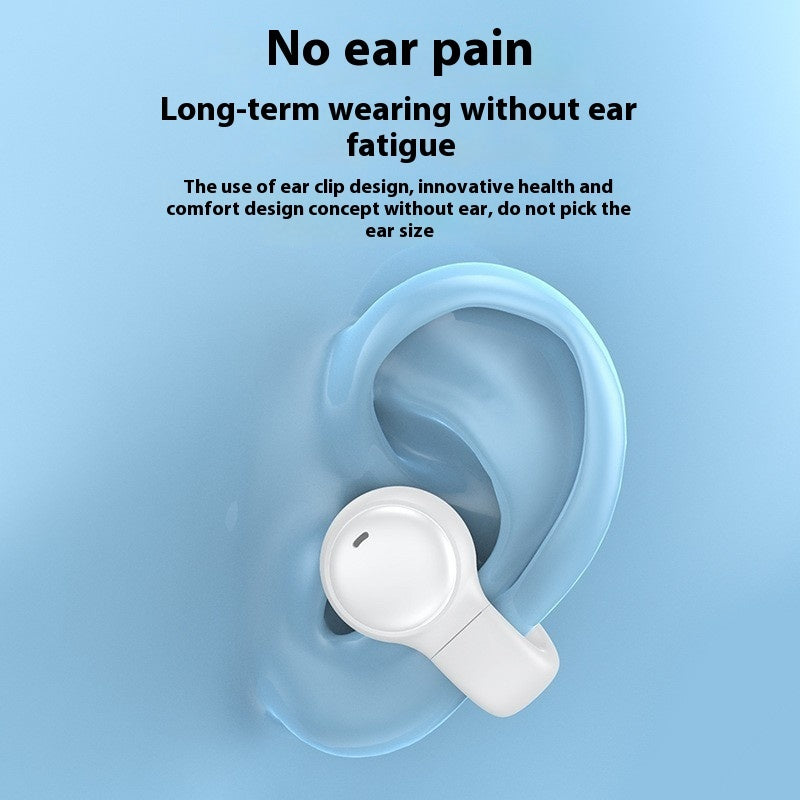 Wireless Ear-clip Bone Conduction Noise Reduction Non In-ear